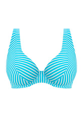 Freya UW Bikini Top Jewel Cove Turquoise Stripe