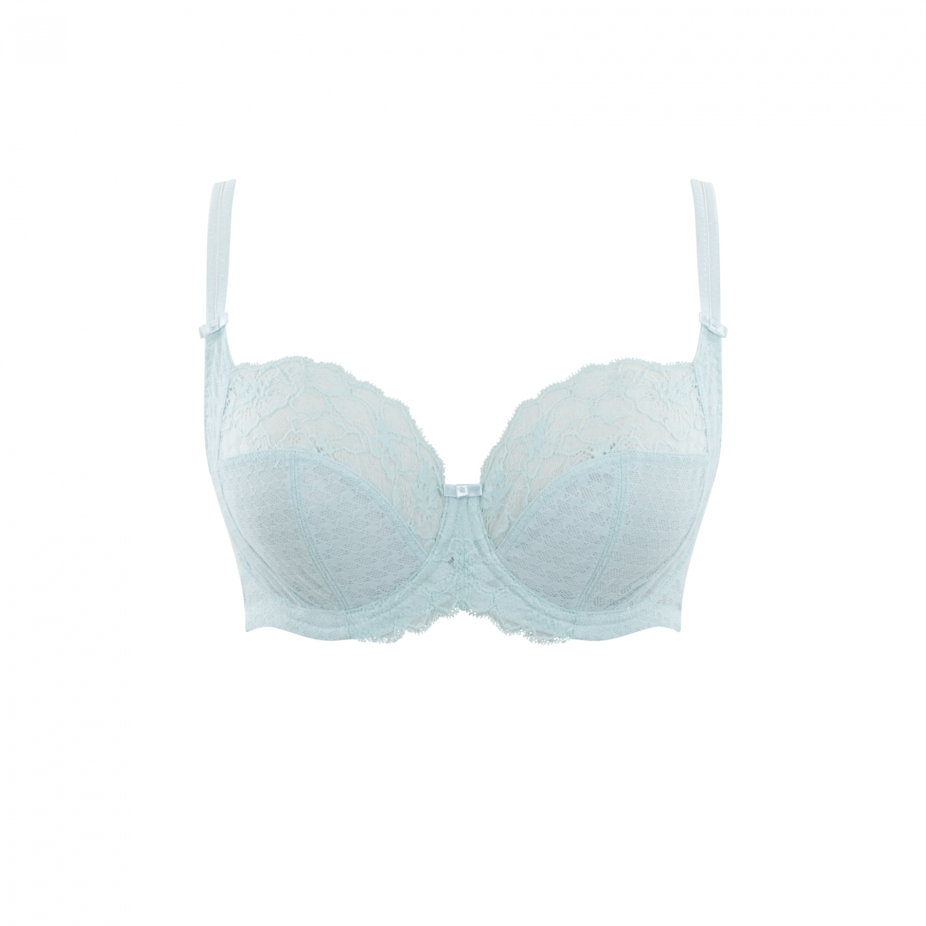 Envy Balconette Bra Sky Blue  Stretch lace top, Full cup bra, Floral lace  tops