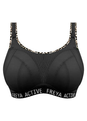 Freya Active Dynamic Non Wired Sports Bra Pure Leopard Black