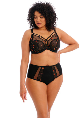 Elomi Sachi Full Brief Black Butterfly