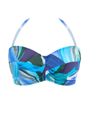 Fantasie Aguada Beach Splash UW Twist Bandeau Bikini Top