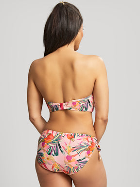 Panache Paradise Drawside Bikini Bottom Pink Tropical